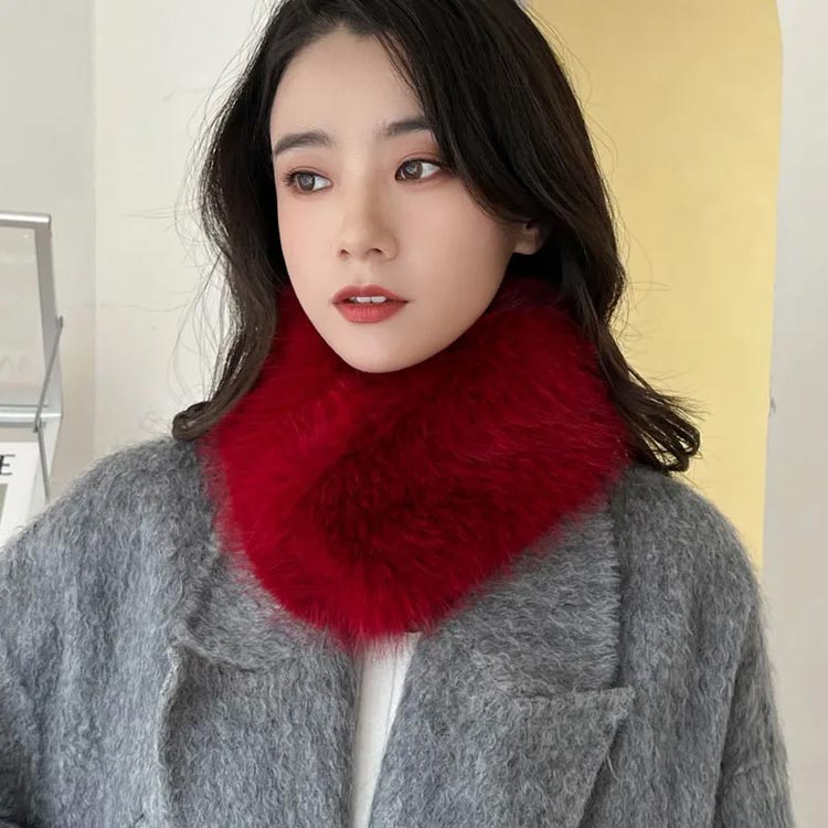 楽天市場】ファー ネックウォーマー ティペット レディース 付け襟