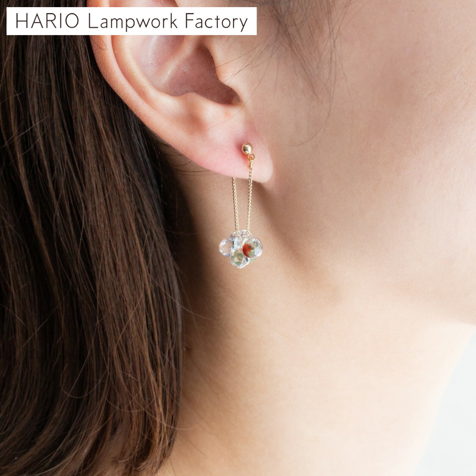 楽天市場】ハリオ ピアス ブルーベリー ガラス製 日本製 手作り HARIO