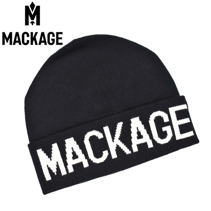 楽天市場】MACKAGE マッカージュ ニットキャップ ニット帽 ブラック
