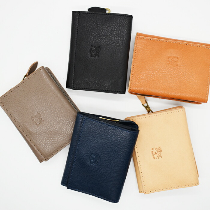 楽天市場】IL BISONTE イルビゾンテ 三つ折り財布 小銭入れ付き 全5色