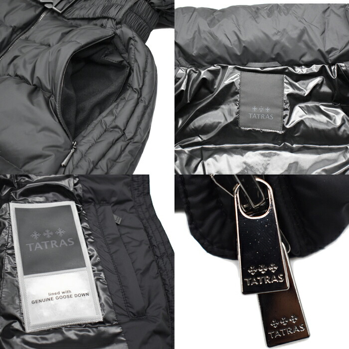 楽天市場】TATRAS タトラス ロング丈ダウンコート BLACK/ブラック