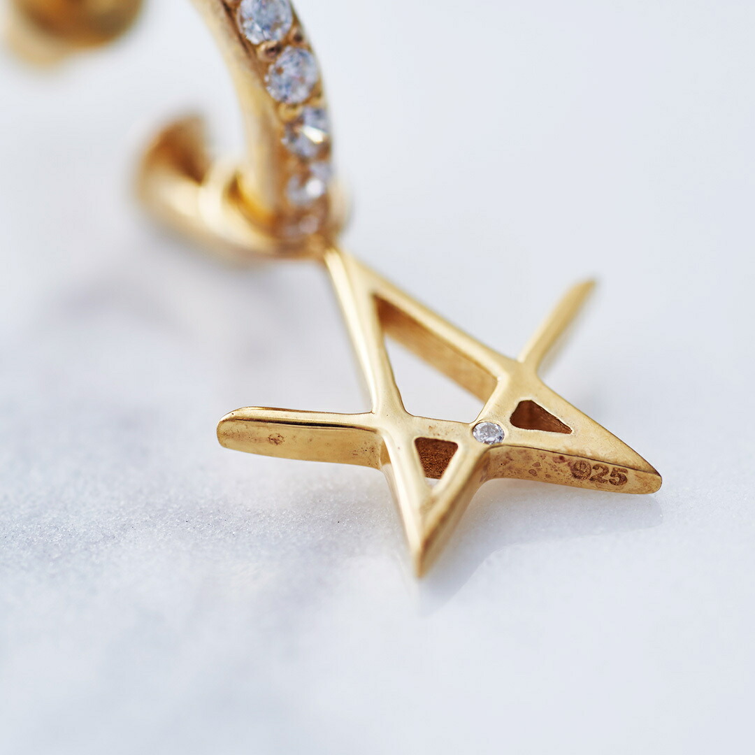 楽天市場】【Crescent Luna(クレセントルナ)】ESTRELLA FUGAZ PIERCE