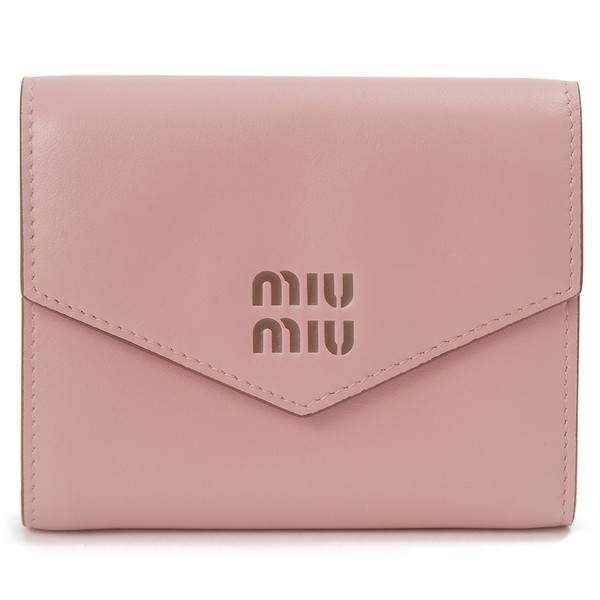 ミュウミュウ(MIUMIU) ピンク 三つ折り財布 | 通販・人気ランキング