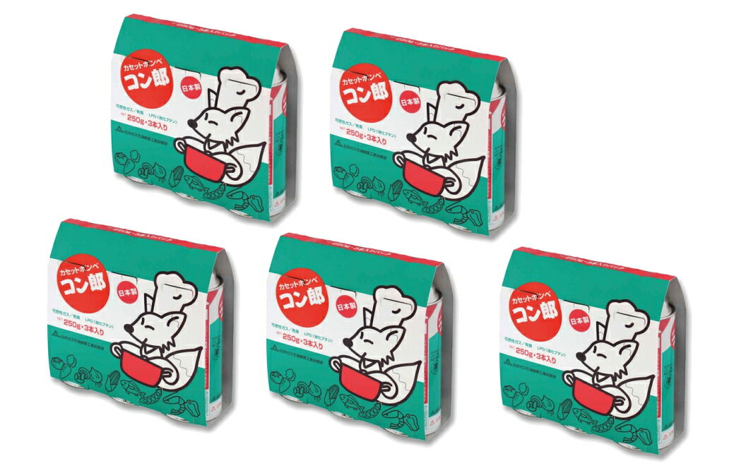 楽天市場】【送料無料・まとめ買い×5】東海 カセットボンベ コン郎