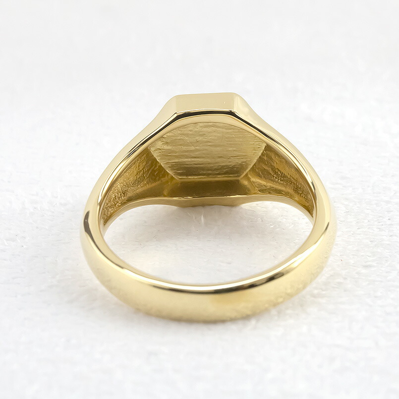 楽天市場】【10%OFFセール】リング 10k 印台 指輪 シグネットリング 10