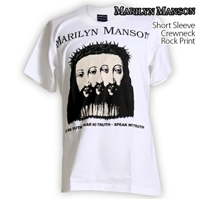 楽天市場】Marilyn Manson Tシャツ マリリンマンソン Believe ロックT
