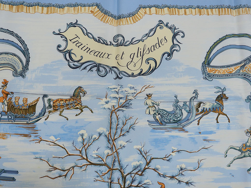 楽天市場】エルメス HERMES スカーフ カレ 90 カレ90 中古 Traineaux