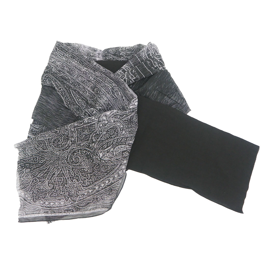 楽天市場】ヨウジヤマモト ストール ブラック グレー FH-L08-064