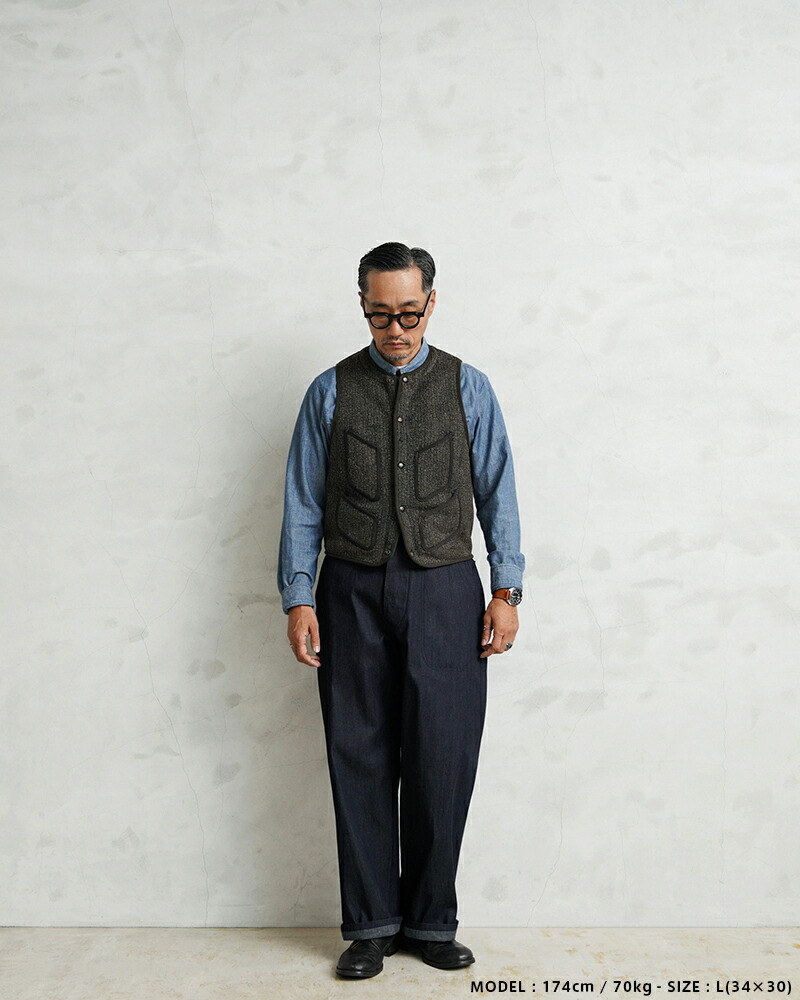 楽天市場】WAIPER.inc 米軍 1940's U.S.NAVY M-45 デニムトラウザー