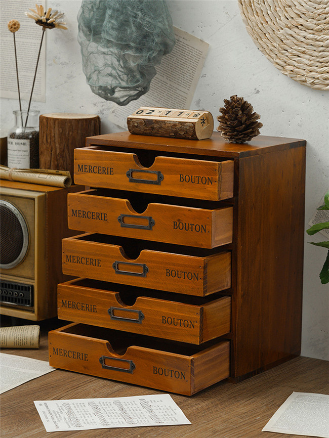 楽天市場】木製 ミニチェスト 卓上 アンティークウッド 小物入れ