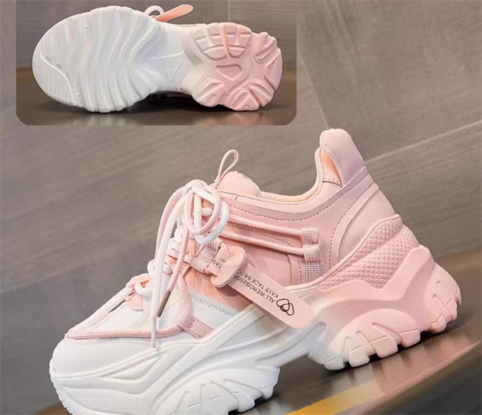 楽天市場】6cmヒール レディース スニーカー ピンク ホワイト 涼しい