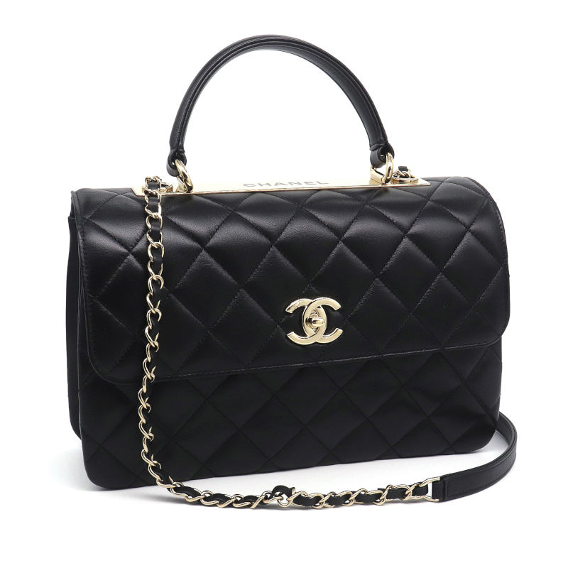 楽天市場】[返品OK] シャネル トレンディCC トップハンドルバッグ