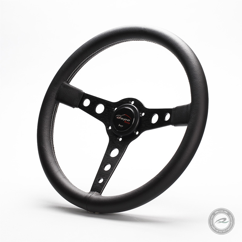 楽天市場】デポレーシング ステアリング ハンドル 35Φ フェイクレザー