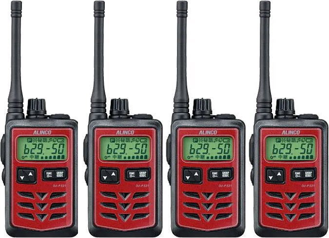 楽天市場】4台セットアルインコ トランシーバー DJ-P321特定小電力無線