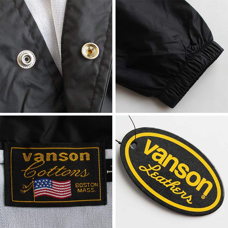 楽天市場】VANSON バンソン ナイロンコーチジャケット メンズ