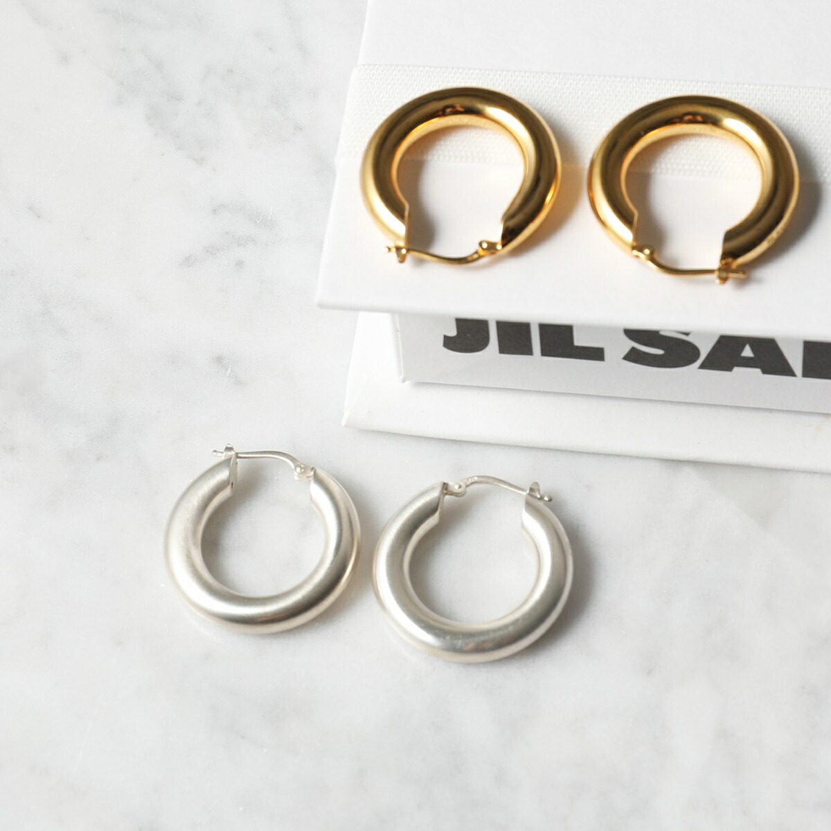 楽天市場】JIL SANDER ジルサンダー フープピアス CLASSIC EARRINGS 2