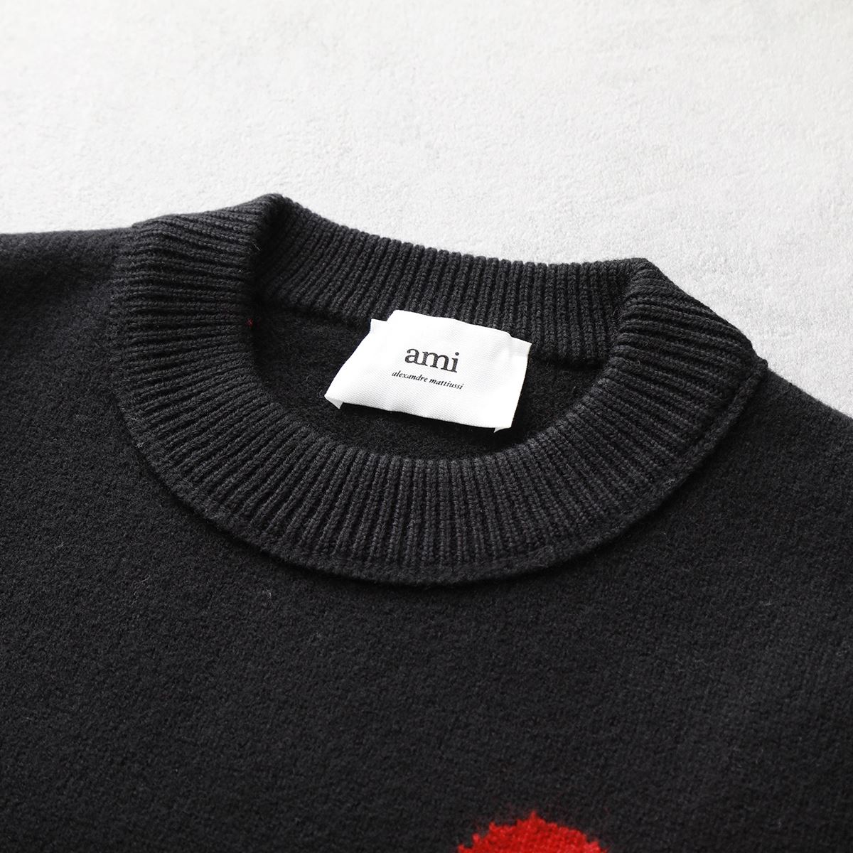 楽天市場】ami paris アミパリス ニット RED ADC SWEATER BFUKS006.018