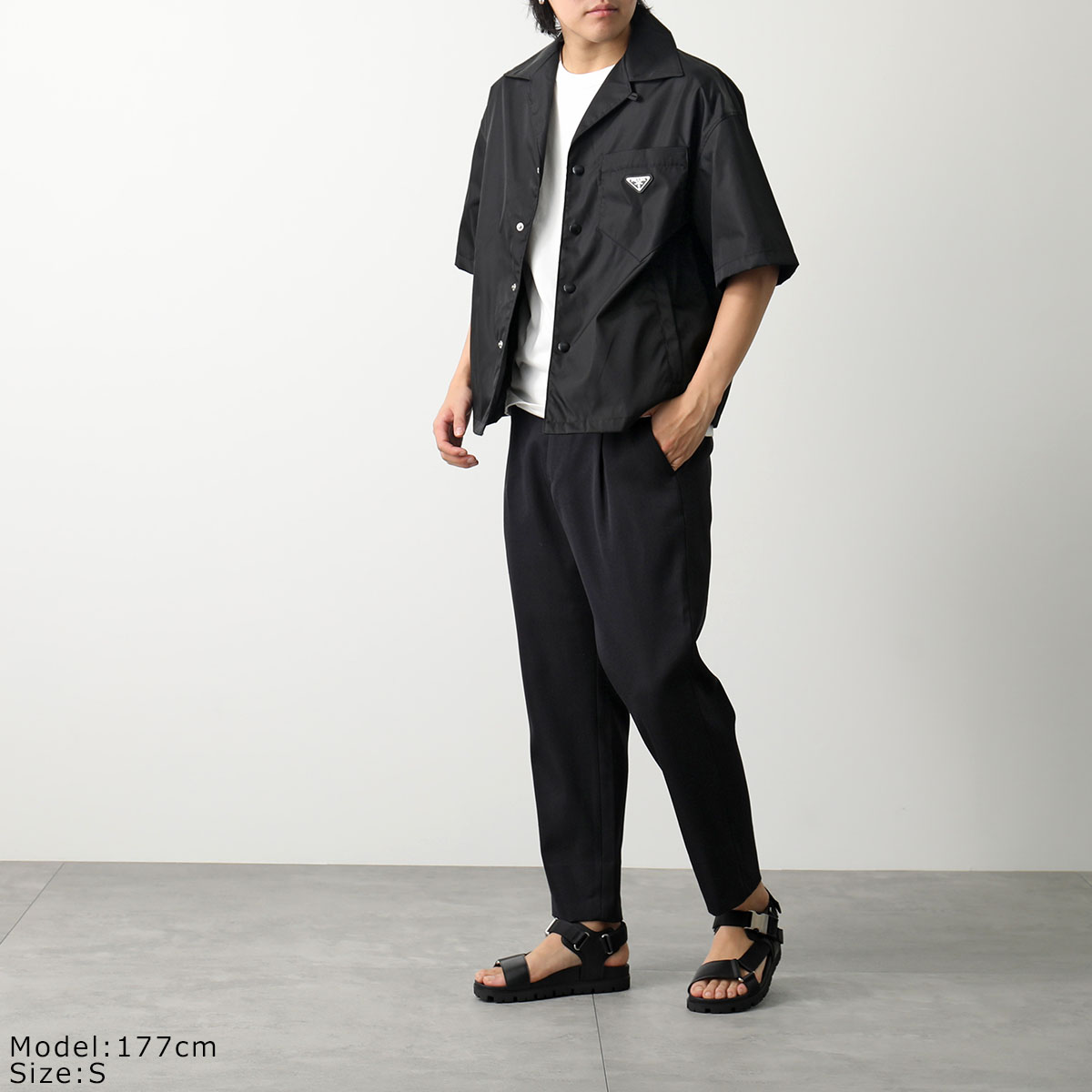 楽天市場】PRADA プラダ 半袖 シャツ SC449 1WQ8 メンズ ナイロン Re