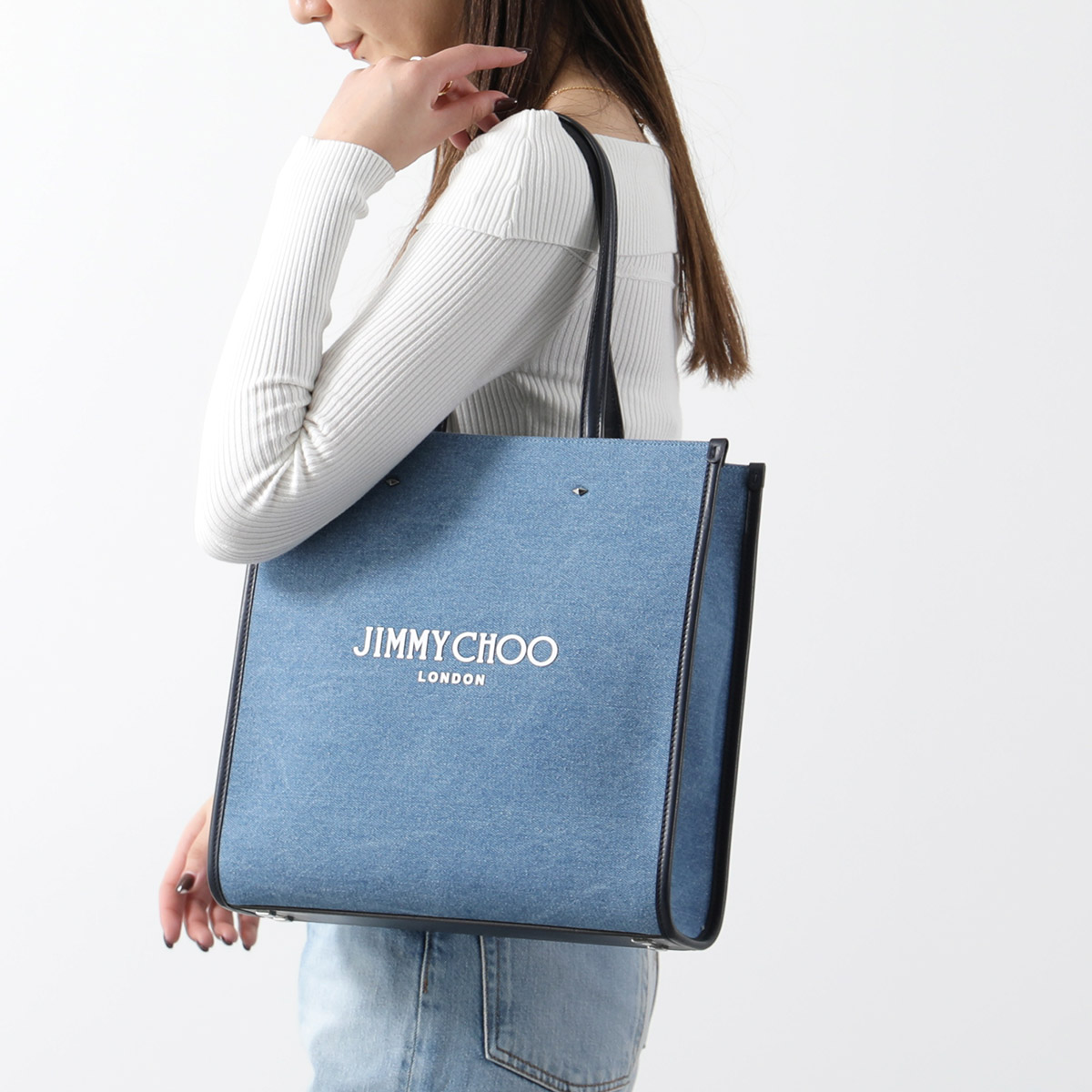 楽天市場】Jimmy Choo ジミーチュウ トートバッグ N/S TOTE/M LYF