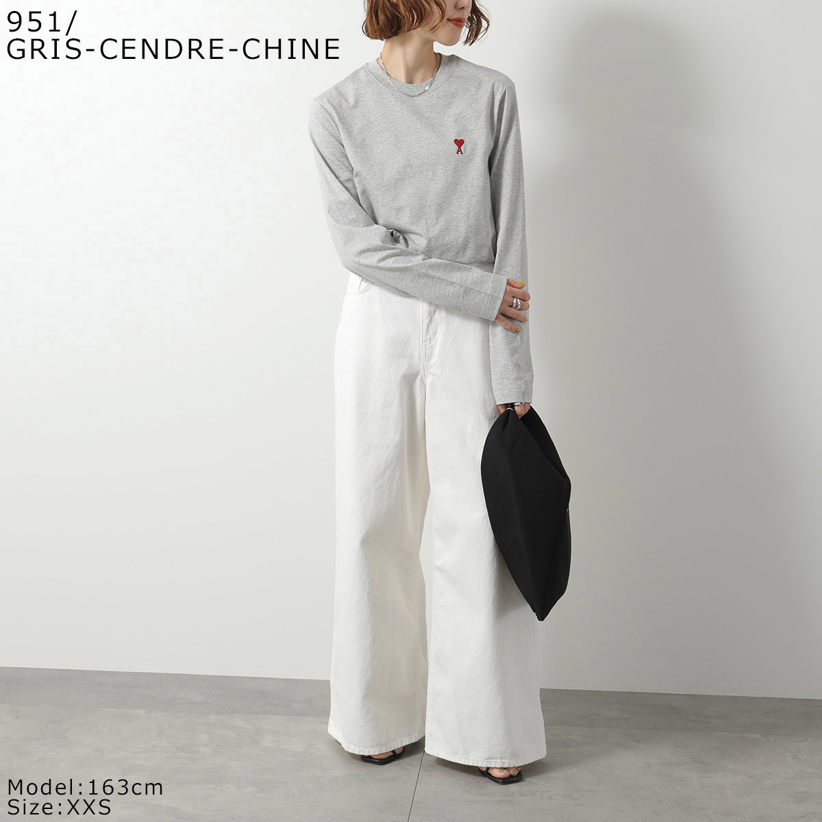 楽天市場】ami paris アミパリス Tシャツ BFUTS235.724 レディース