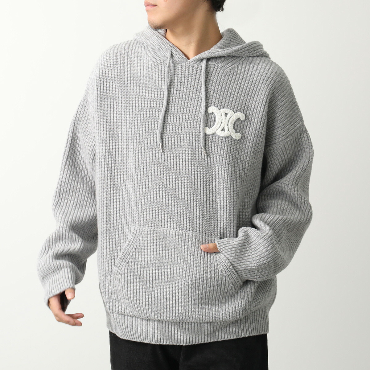 楽天市場】CELINE セリーヌ ニットパーカー RY0FV0ZTQ.08GC メンズ