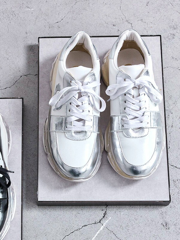 楽天市場】GYDA ジェイダ スニーカー レディース きれいめ 厚底 白