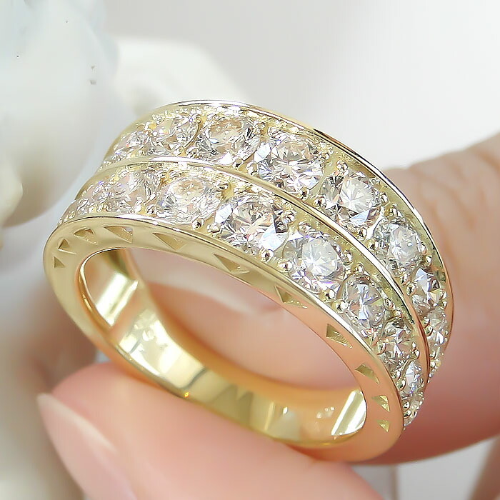 楽天市場】K18WG/YG/PG 【2.0ct】ダイヤモンド リング送料無料 品質