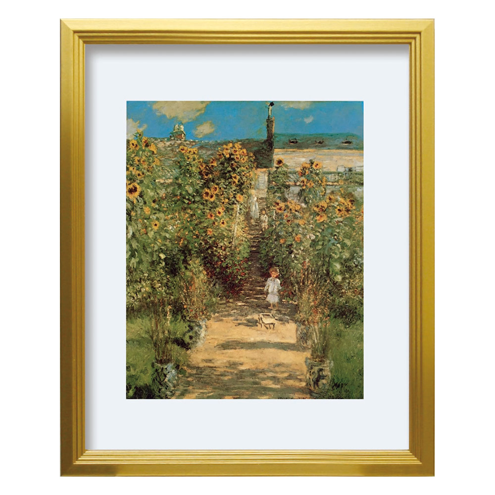 楽天市場】絵画 クロード モネ ヴェトゥイユの画家の庭(S) インテリア