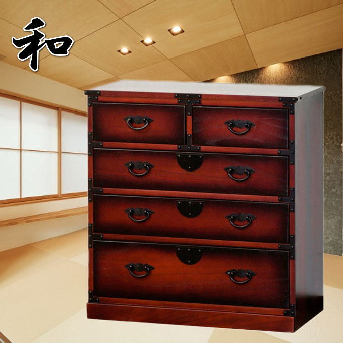 楽天市場】＼SALE ポイント5倍／民芸調 引出箪笥（たんす）64734 和風