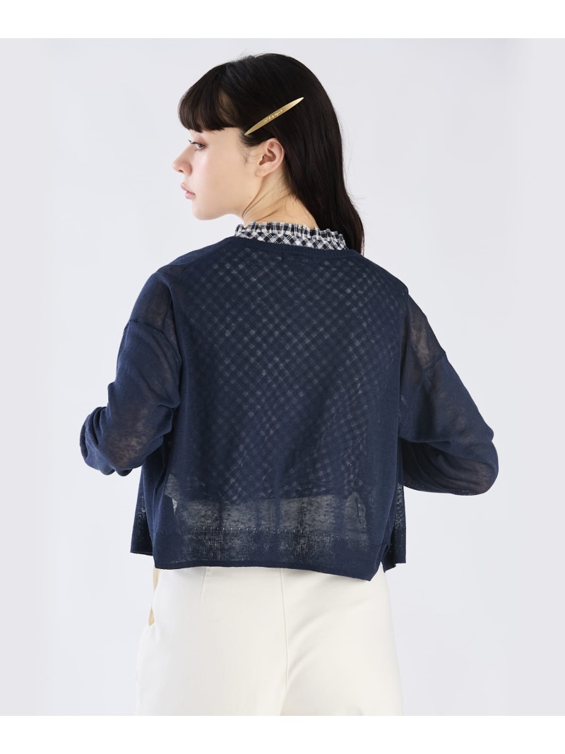 楽天市場】シアー ニット ロングスリーブ カーディガン To b. by agnes