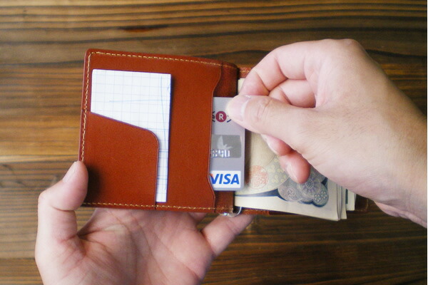 楽天市場】本革 マネークリップ 【カードポケット付き】 / 本革