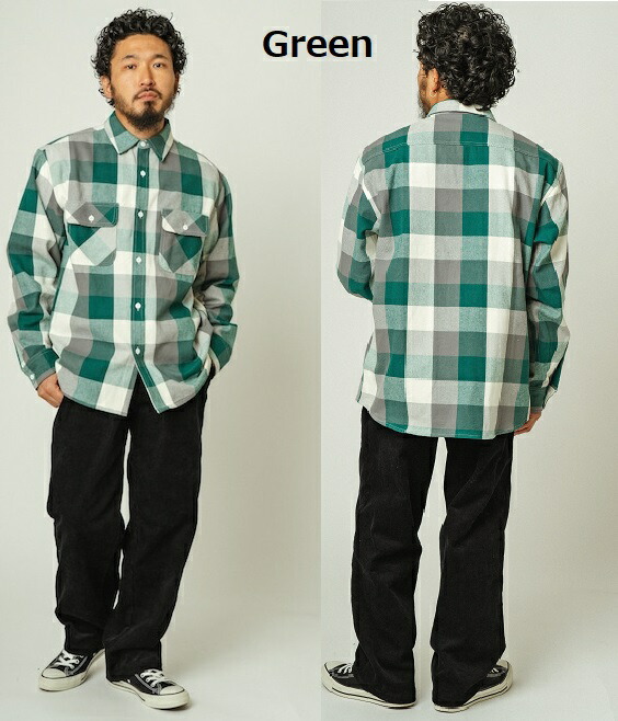 楽天市場】BIG MIKE ネルシャツ オンブレ HEAVY FLANNEL SHIRTS 50's