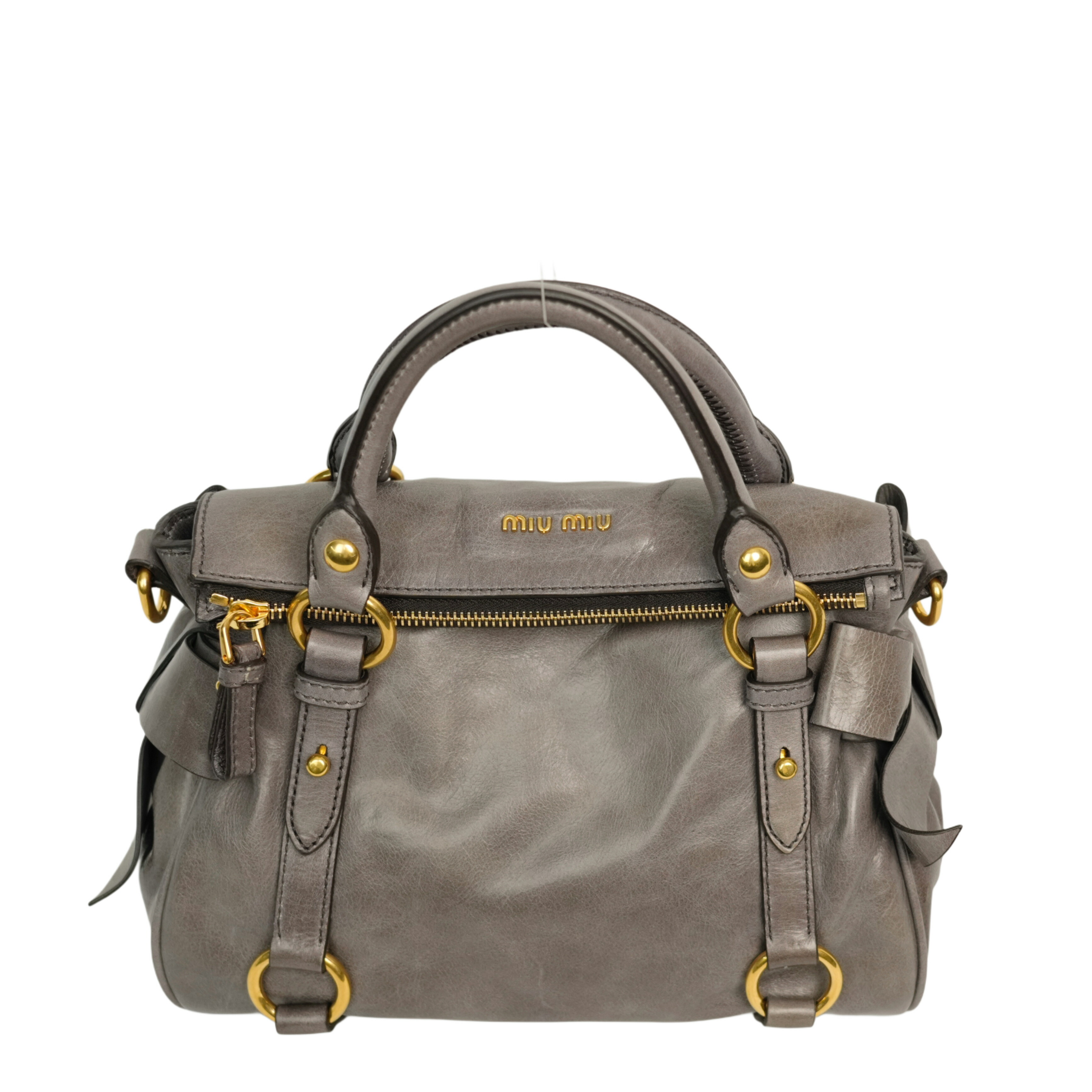 楽天市場】ミュウミュウ 2way ハンドバッグ vitelloの通販