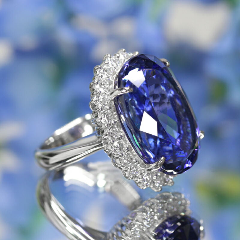 楽天市場】タンザナイト 19.13ct リング 10号 PT900 プラチナ