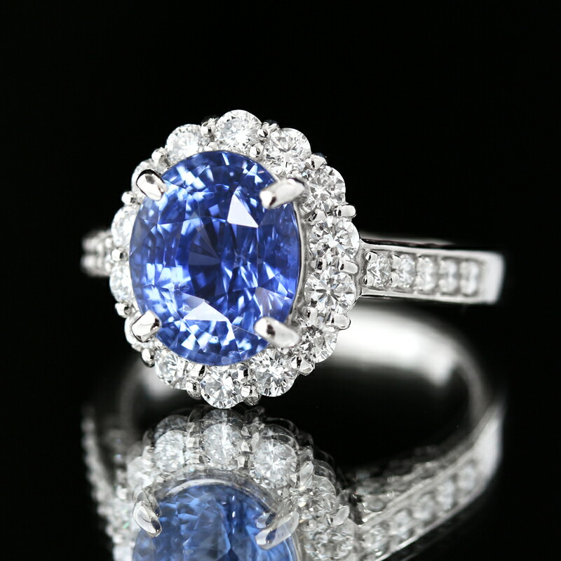 楽天市場】スリランカ産非加熱コーンフラワーブルーサファイア 4.11ct