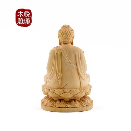 楽天市場】卍仏像 木彫仏像 木彫り 木製 仏像 釈迦如来 座像 2.0寸