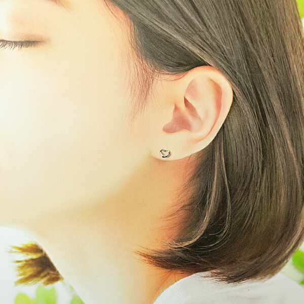 楽天市場】○送料無料K14WG 14金 ホワイトゴールド オープンハート