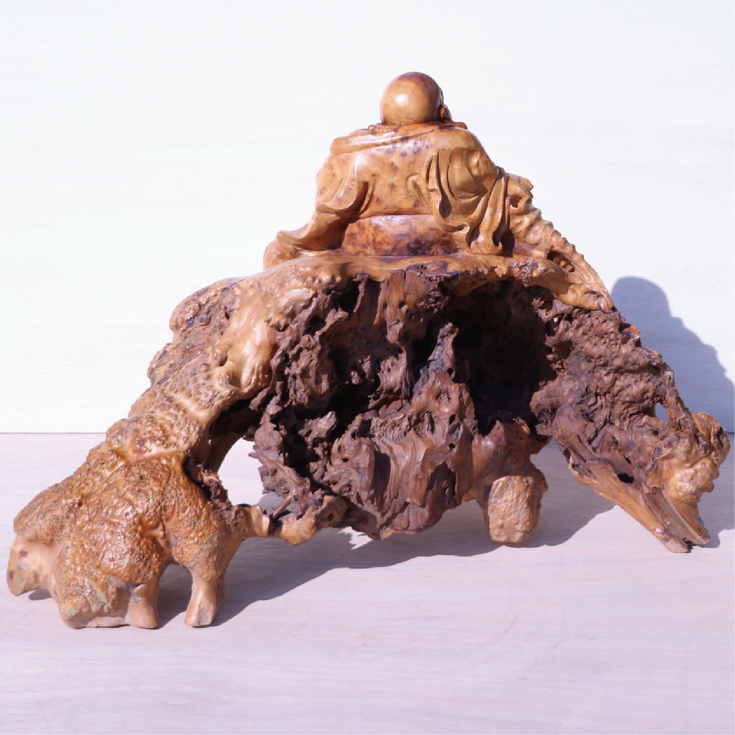 楽天市場】【処分価格】布袋様 彫り物 七福神 無垢 木製 一点もの 置物