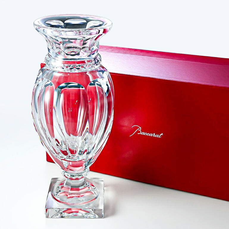 クリスマスに最適！Baccarat クリスタルスタッキング花瓶 元箱付き