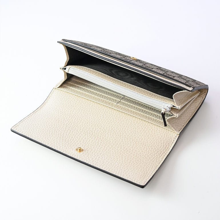 楽天市場】グッチ GUCCI 長財布 レディース プチ マーモント ダブルG