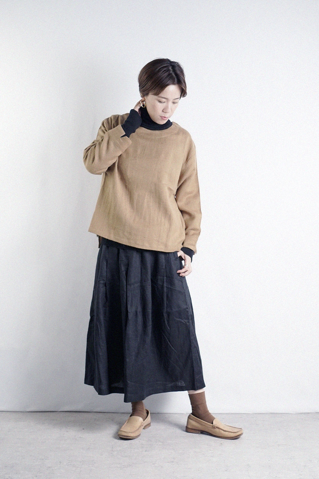 楽天市場】リネン100% ボリューム ガウチョパンツ 麻 ワイドパンツ