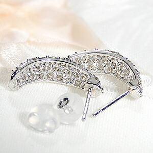 楽天市場】Pt900/K18YG【1.0ct】ダイヤモンド パヴェ ピアスダイヤ 18