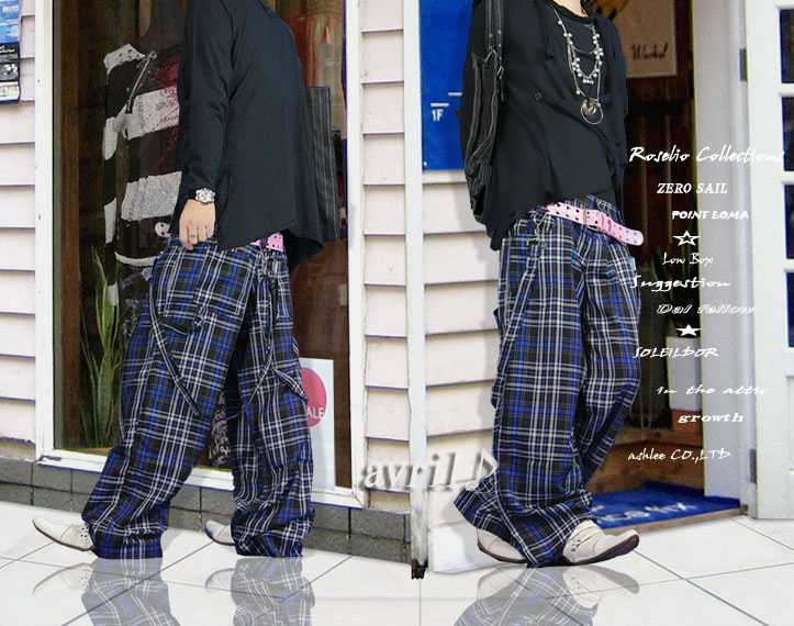 00s BODY LINE ボンテージ チェック パンツ PUNK ユニセックス PUNK