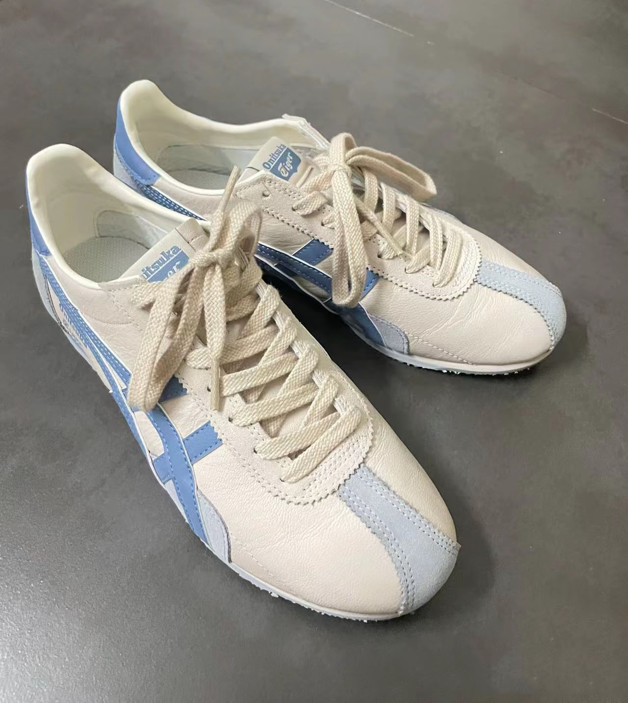 楽天市場】日本未発売 Onitsuka Tiger Runspark Cream Light Blue