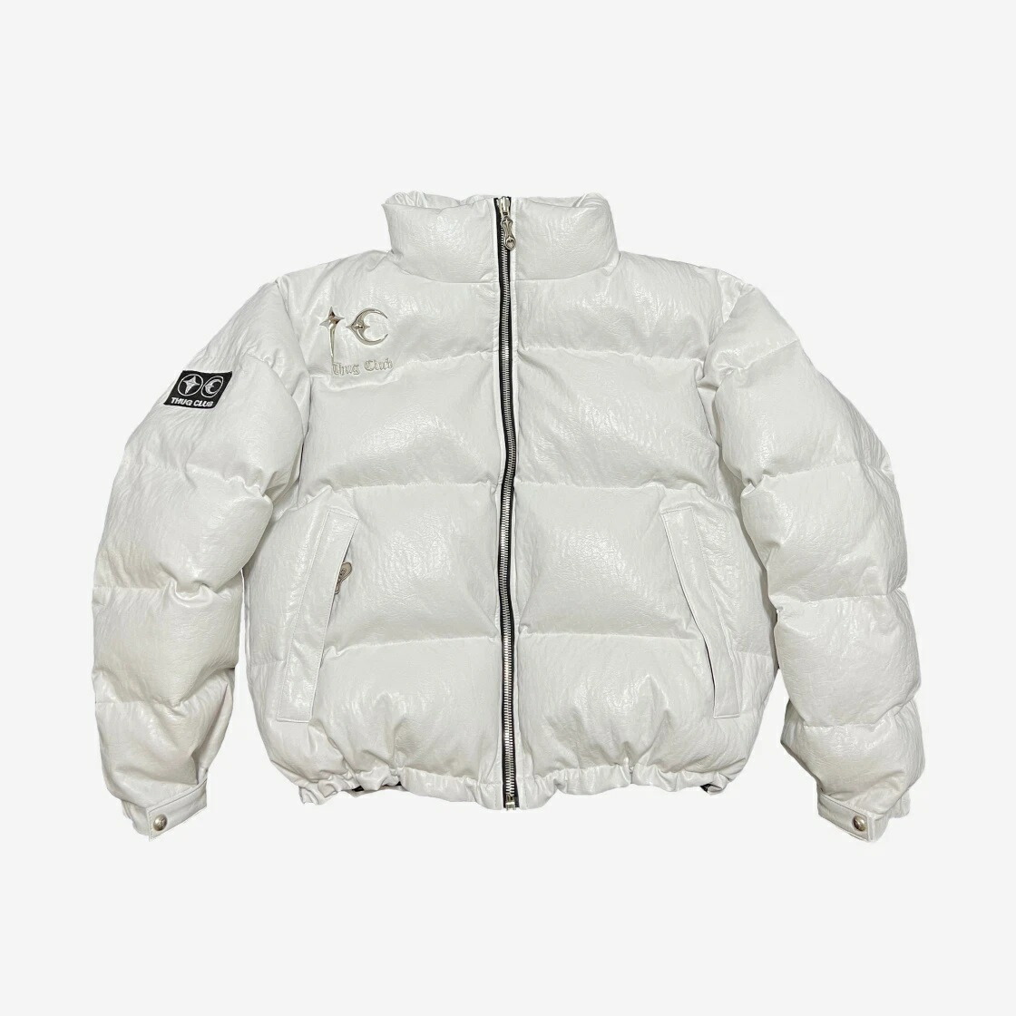 楽天市場】日本未入荷 Thug Club Leather Puffer Jacket Black