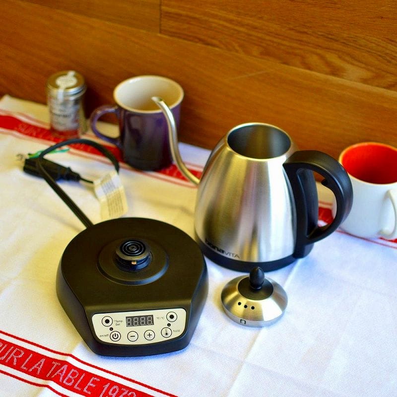 楽天市場】電気ケトル ボナビータ 1.0L 温度計付 温度調節可能