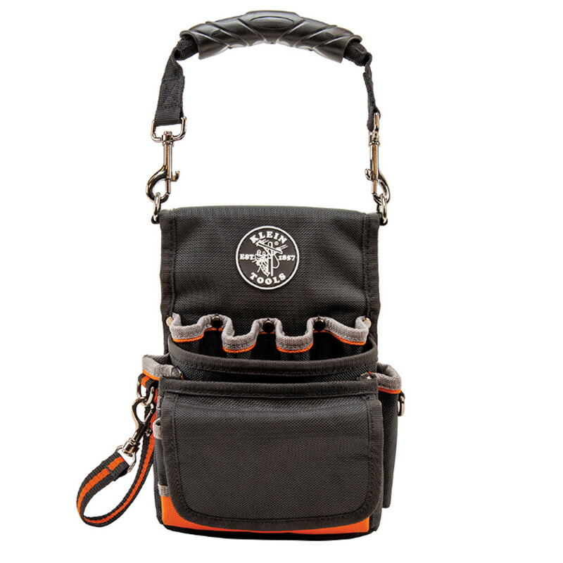 楽天市場】工具バッグ ポーチ クラインツール 9ポケット ストラップ付