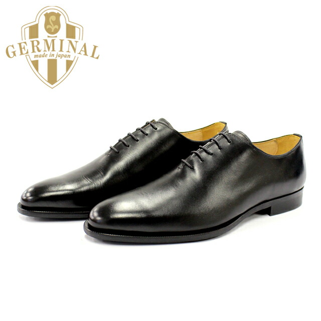 日本製新品GERMINALジェルミナル 黒外羽根ストレートチップ　UK8 楽天市場】紳士靴 ビジネスシューズ 革靴 メンズレザーシューズ