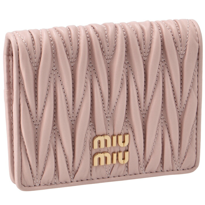楽天市場】ミュウミュウ MIU MIU 財布 二つ折り マテラッセ ミニ財布