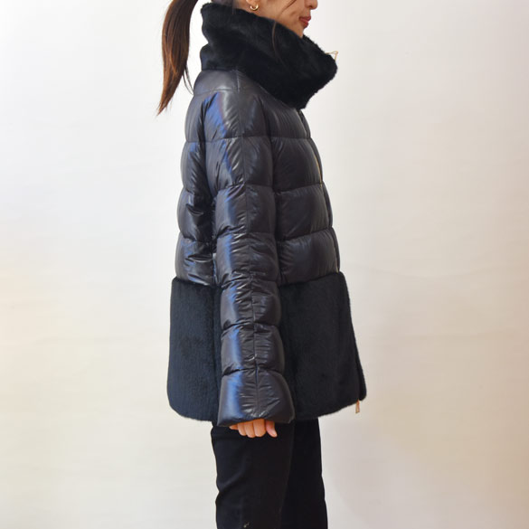 楽天市場】ヘルノ（HERNO）フェイクファー コンビダウン(hn007